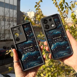 قاب موبایل سولید طرح موزیک