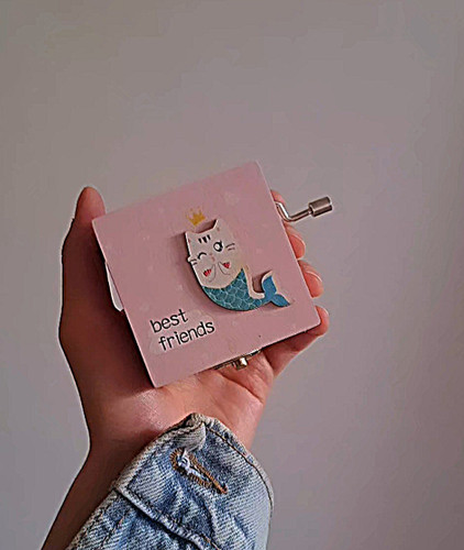 جعبه موزیکال آینه دار چوبی 🩷